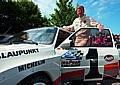 Fährt auf dem Donauring in Ingolstadt: Walter Röhrl mit dem Audi Sport Quattro S1 Pikes Peak.. Foto: Auto-Reporter/Audi